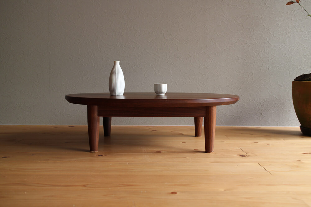 ウォールナットの座卓